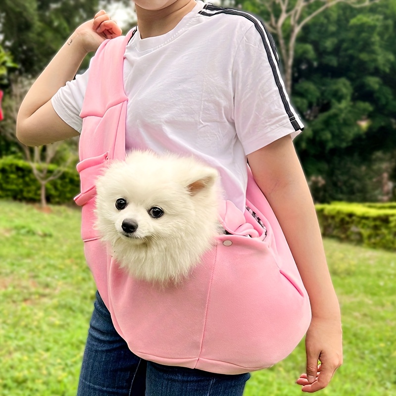 [Pet Carrier Bag] Outdoor Pet Carrier Bag Portable Shoulder Bag Cat Walking Bag Travel Transport Bag for Small Dogs Cats Within 7.5kg/16.53lb Pet Supplies