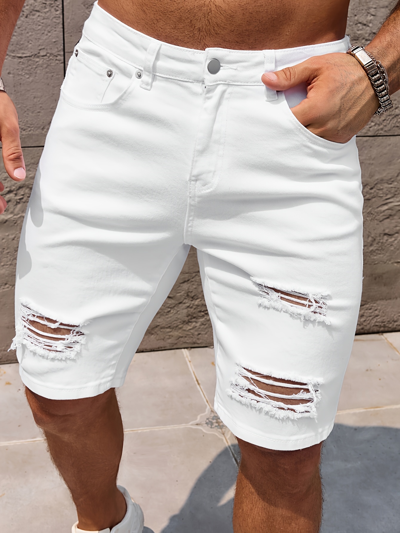 【COSYHARU】Piece Nonfade Bermuda Denim Pants Wide Bermuda Denim - COSYHARU | 60% - Asian Fashion Online Store