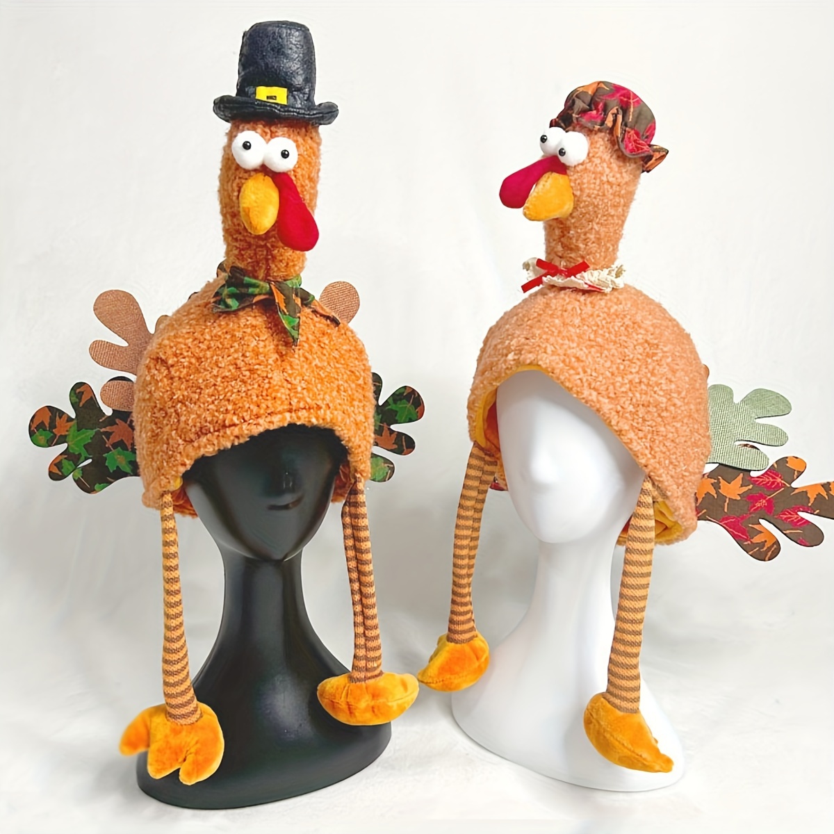 

Plush Turkey Hat For Thanksgiving - Fun & Costume Accessory, Party Dress-up & Decorations