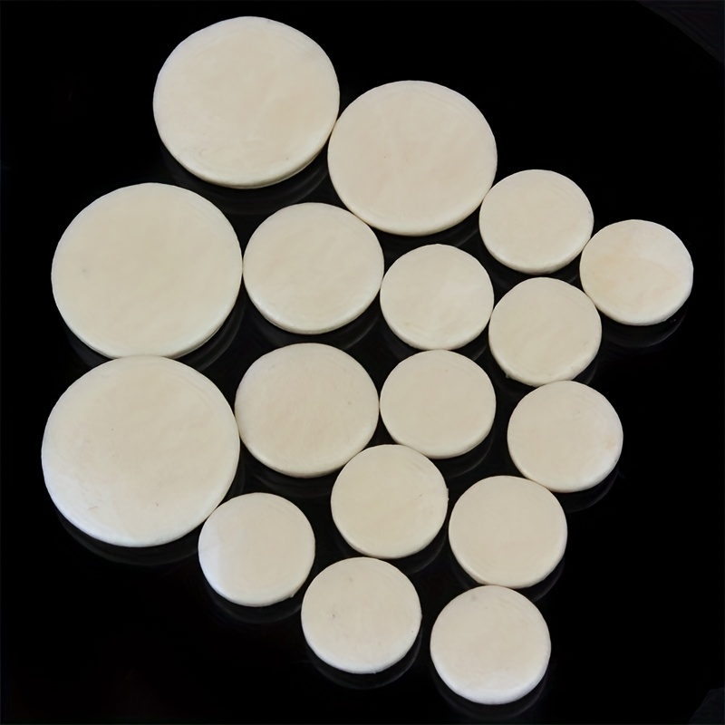 E-shop 17-teiliges Bb Klarinette Tonloch Dichtungs Pads Schafsfell Gehäuse Holzblasinstrument Zubehör