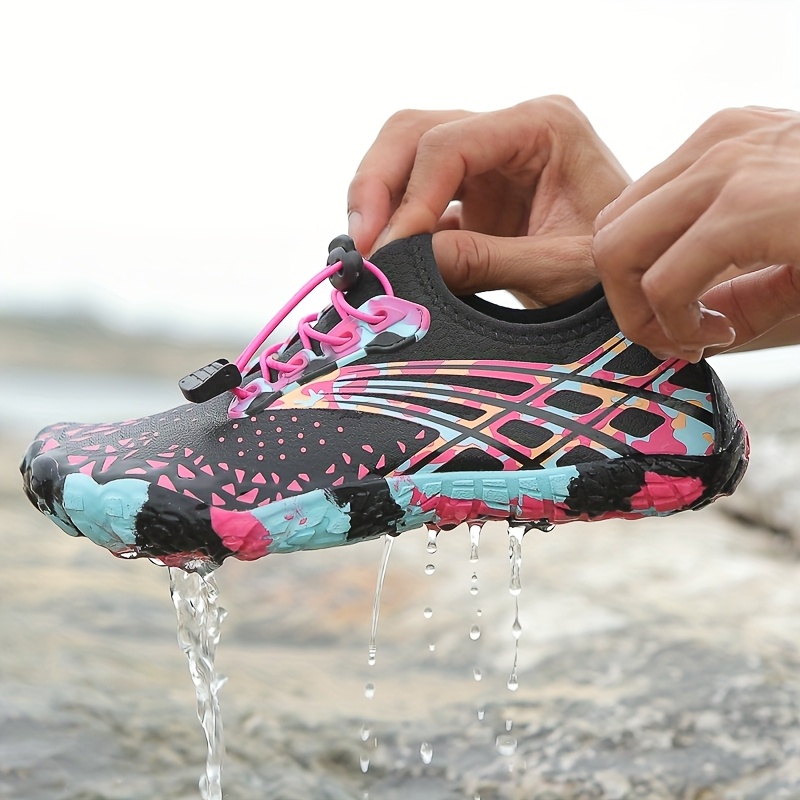 Unisex Water Shoes, Non-Slip Aqua Shoes for Swimming, Beach, and Pool  Breathable Mesh Upper with Rubber Sole, EVA Insole, Ideal for