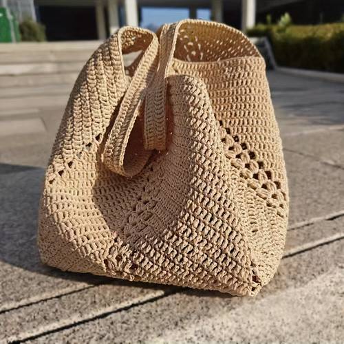 2 rolls of burlap like raffia yarn crochet knitting yarn for handmade diy craft projects for enthusiasts