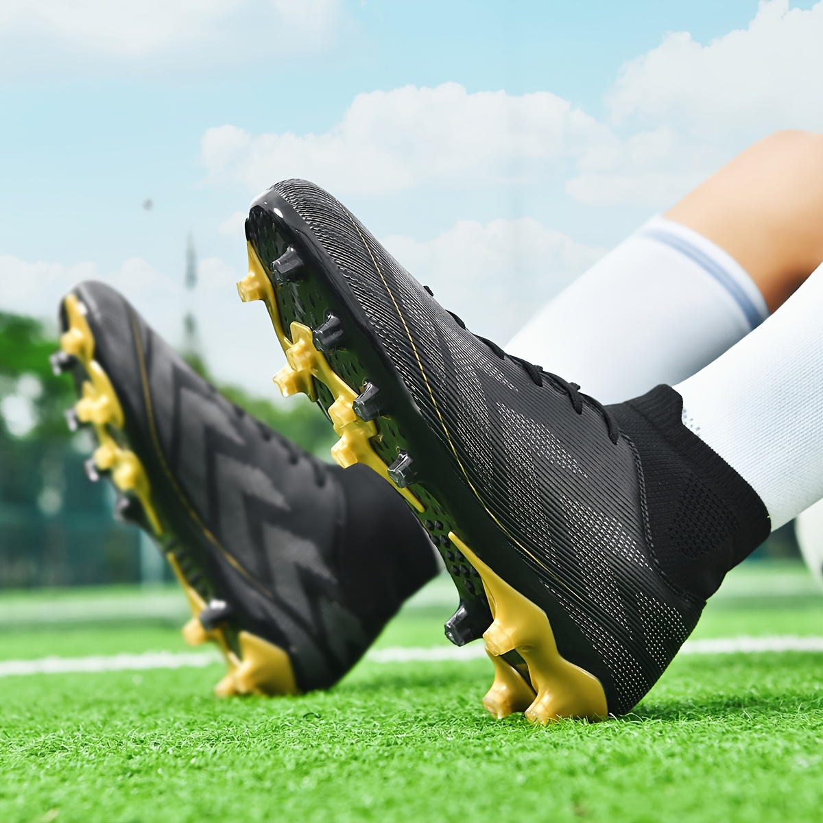 Zapatillas de Fútbol, Nuevas 2025, Profesionales para Competición, Antideslizantes, Entrenamiento al Aire Libre, Tacos AG, Corte Alto, para Hombres, Mujeres, Estudiantes y Adultos