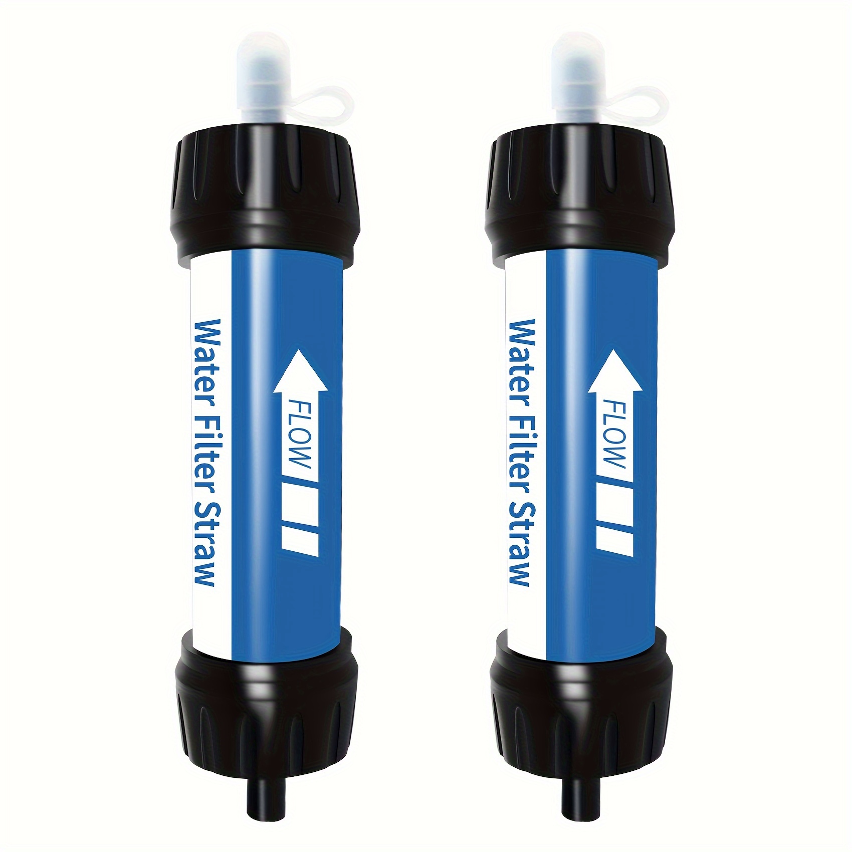 

2pcs/4pcs Personal Water Filter Straws: Mini Water Purifiers For Hiking, Camping, Travel & Emergency Preparedness