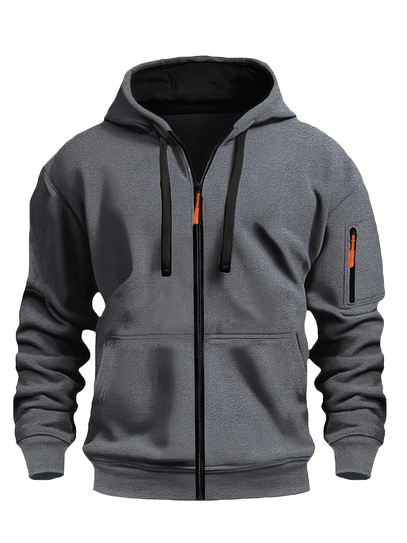 (  obm) europäischer amerikanischer modischer freizeit-langarm-unisex-sweatshirt mit reißverschluss für herbst/winter, für laufen, training,   im freien als fitnessjacke