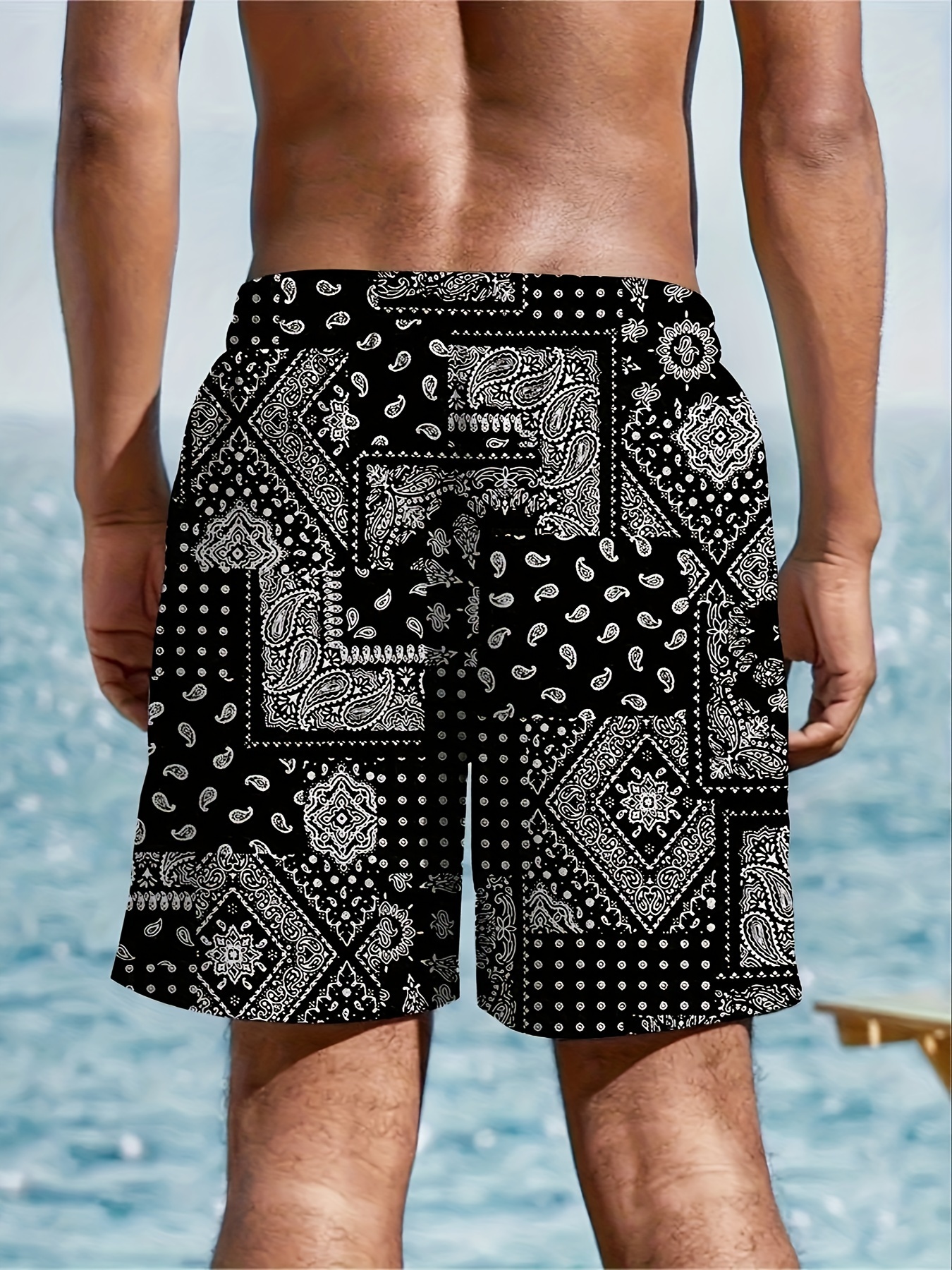 MENS PAISLEY shops PRINT SHORTS