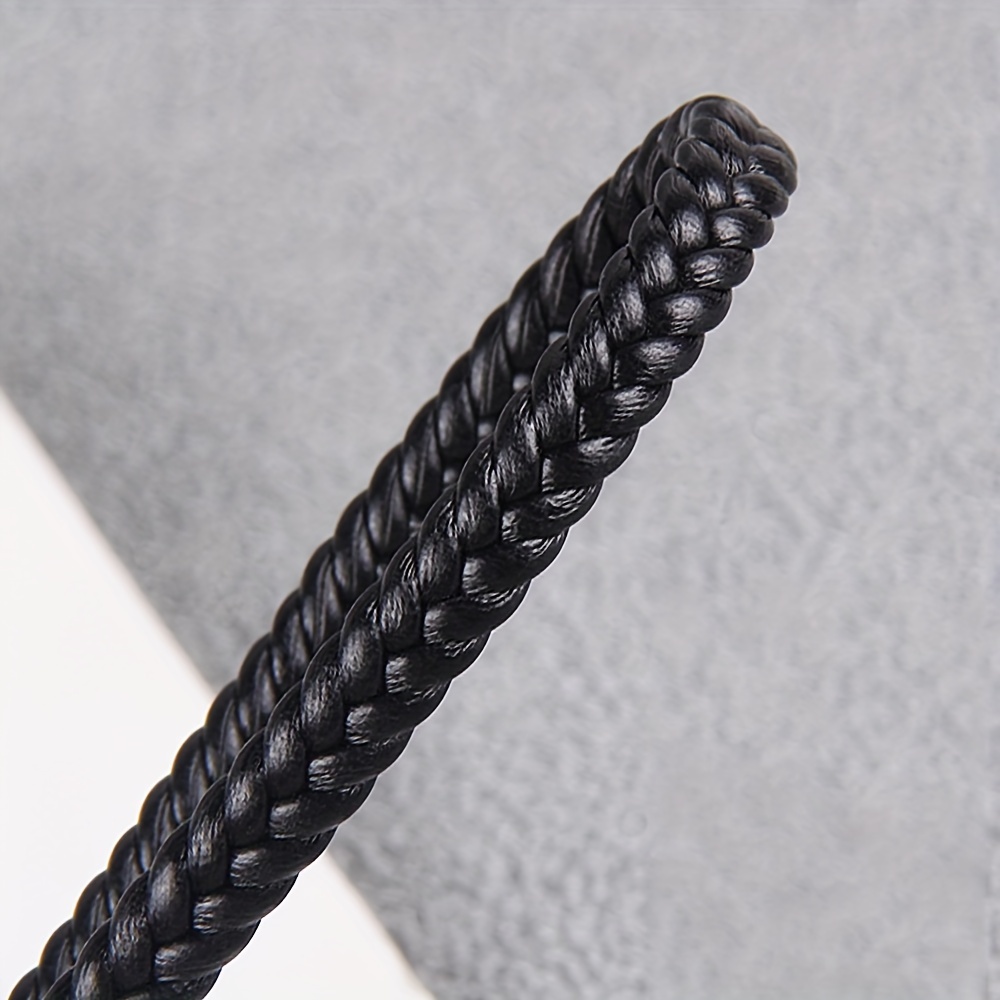 Image of 6mm Wide And 2m Long Artificial Pu Leather Luggage Clothing Accessories Diy Necklace Jewelry Accessories, Artificial Pu Leather Rope Cord Bracelet Key Luggage And Clothing Accessories