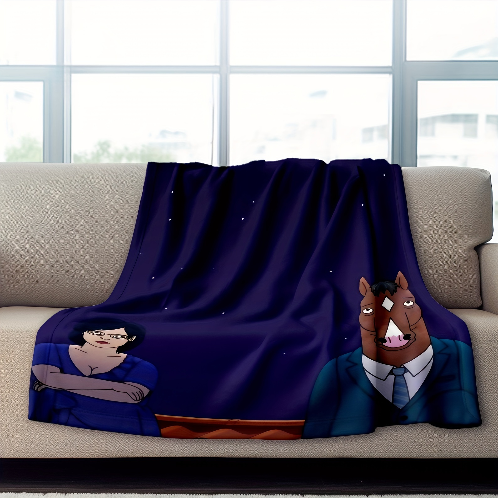 

Bojack Blanket - Ywjhui Fleece, , , For , , Dorm, - , 300gsm