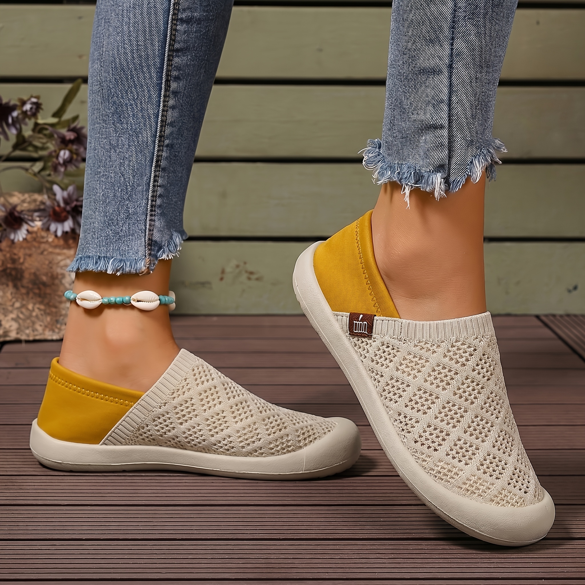 new womens round toe sneakers soft sole non slip slip   shoes summer lightweight breathable comfortable student shoes women shoes details 4