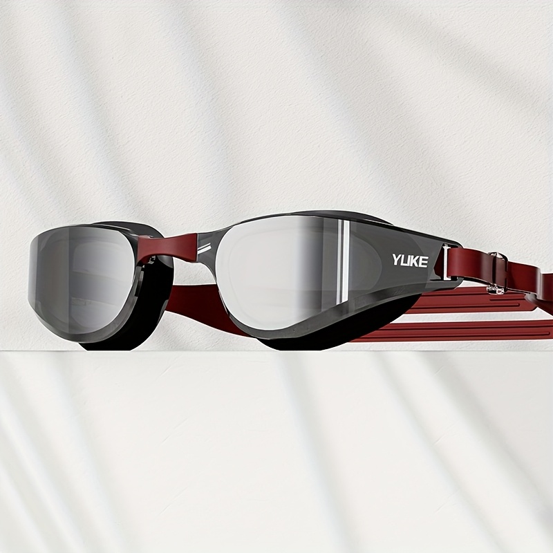 1pc of Adult Electroplated Swimming Goggles with High-definition Anti-fog and Ultra-wide-angle Vision Design