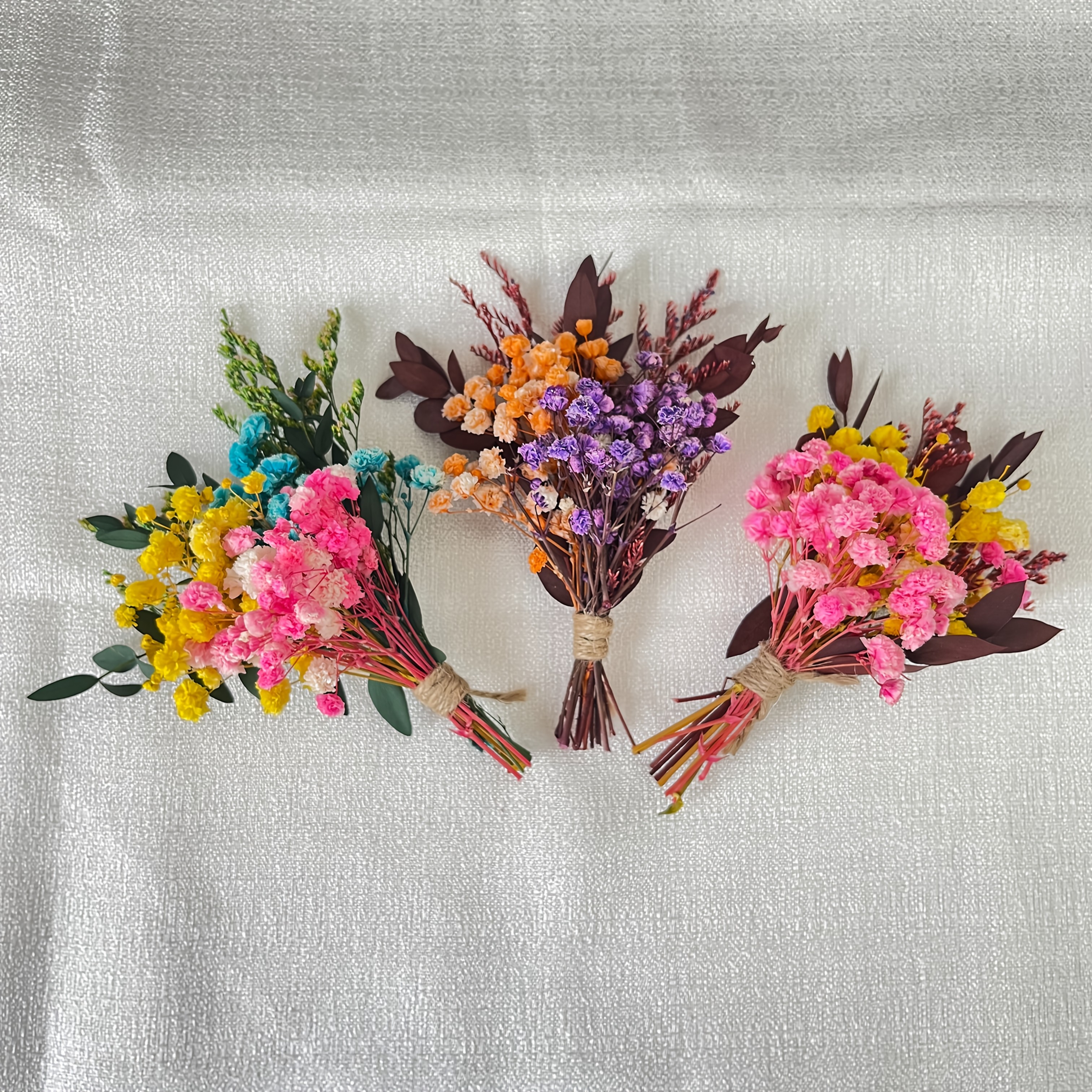 3/6 mini dried flower bouquet set perfect bohemian style Temu