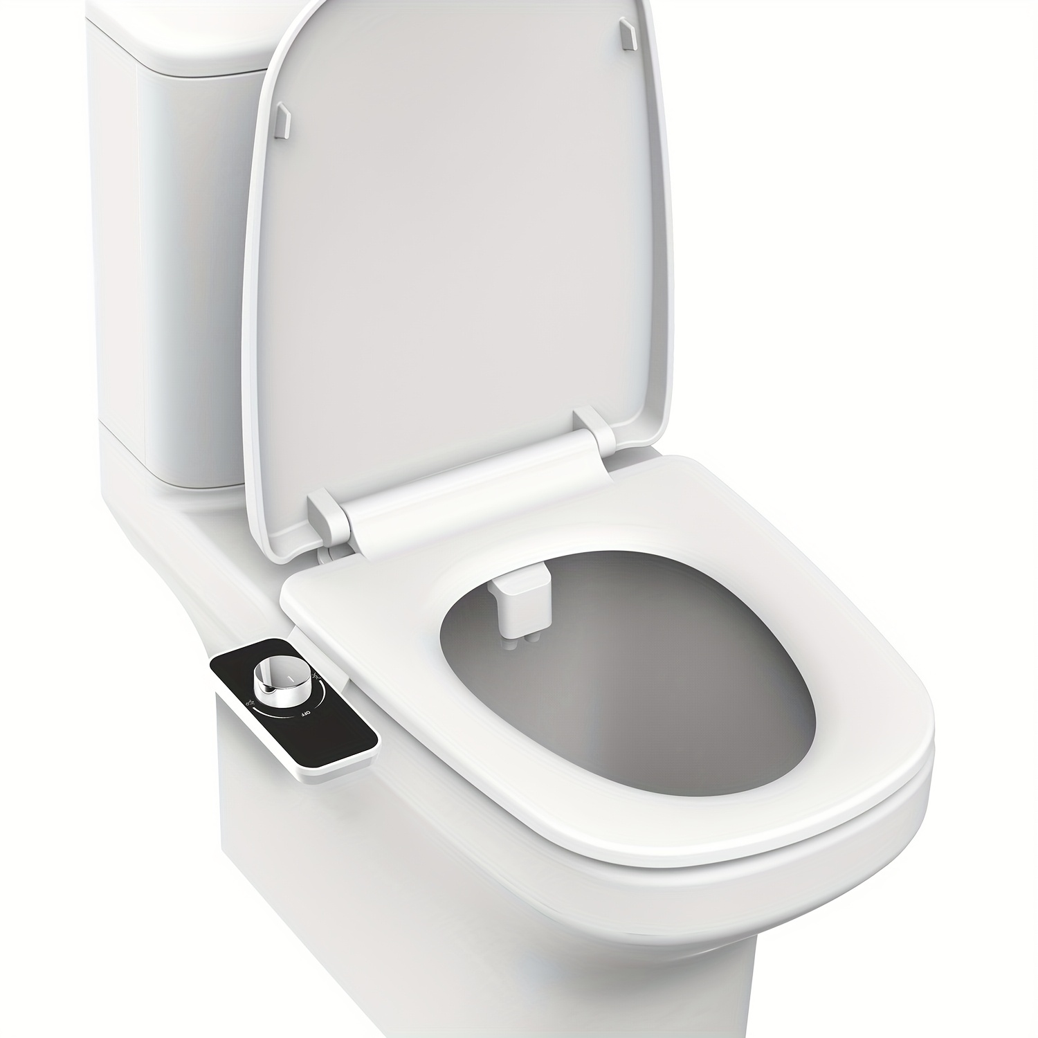 non electric bidet attachment for toilet seat dual nozzle feminine wash rear sprayer with adjustable water pressure brass adaptor metal hose fit for eu us canada asia england australia bathroom upgrade sleek bathroom accessory contemporary design durable bathroom fixture hygienic cleaning stylish accessory sturdy construction practical upgrade