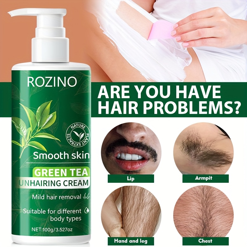 Green Tea Hair Removal Cream for Smooth Skin