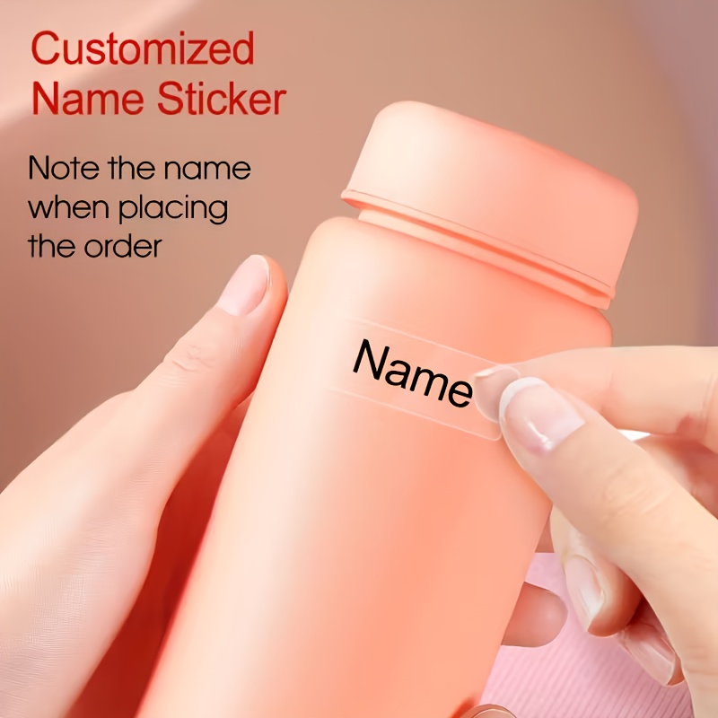 TEMU Customizable Fully Transparent Name Stickers Suitable For Schools, Homes, Offices, For Marking Daily Necessities Such As Kettles, Books, Product