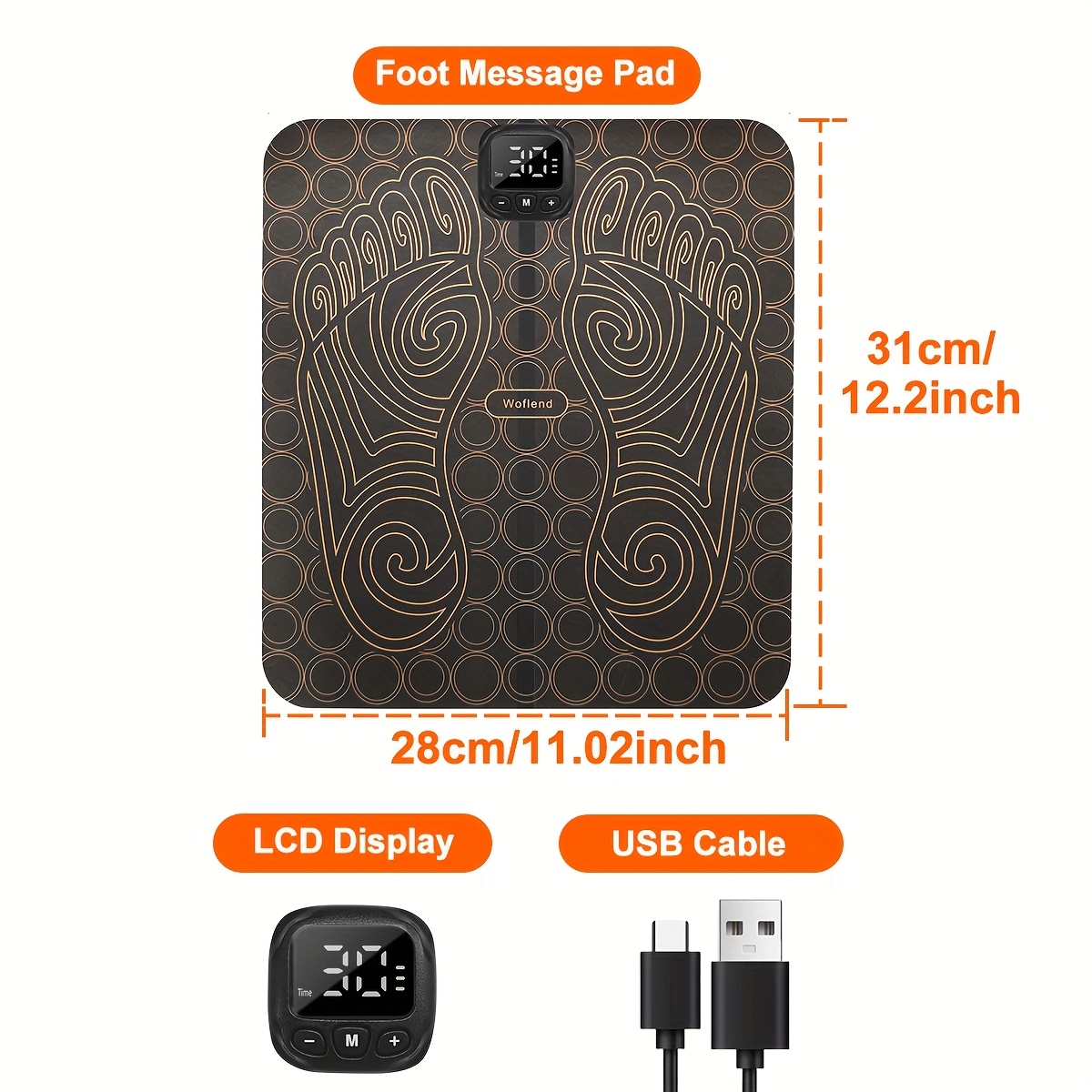   massager masajeador de pies foldable portable devices ems muscle massage   pads tens full body relaxation massage   pads suitable for   men and women ideal   for reading watching movies doing housework and   massages Product details 2