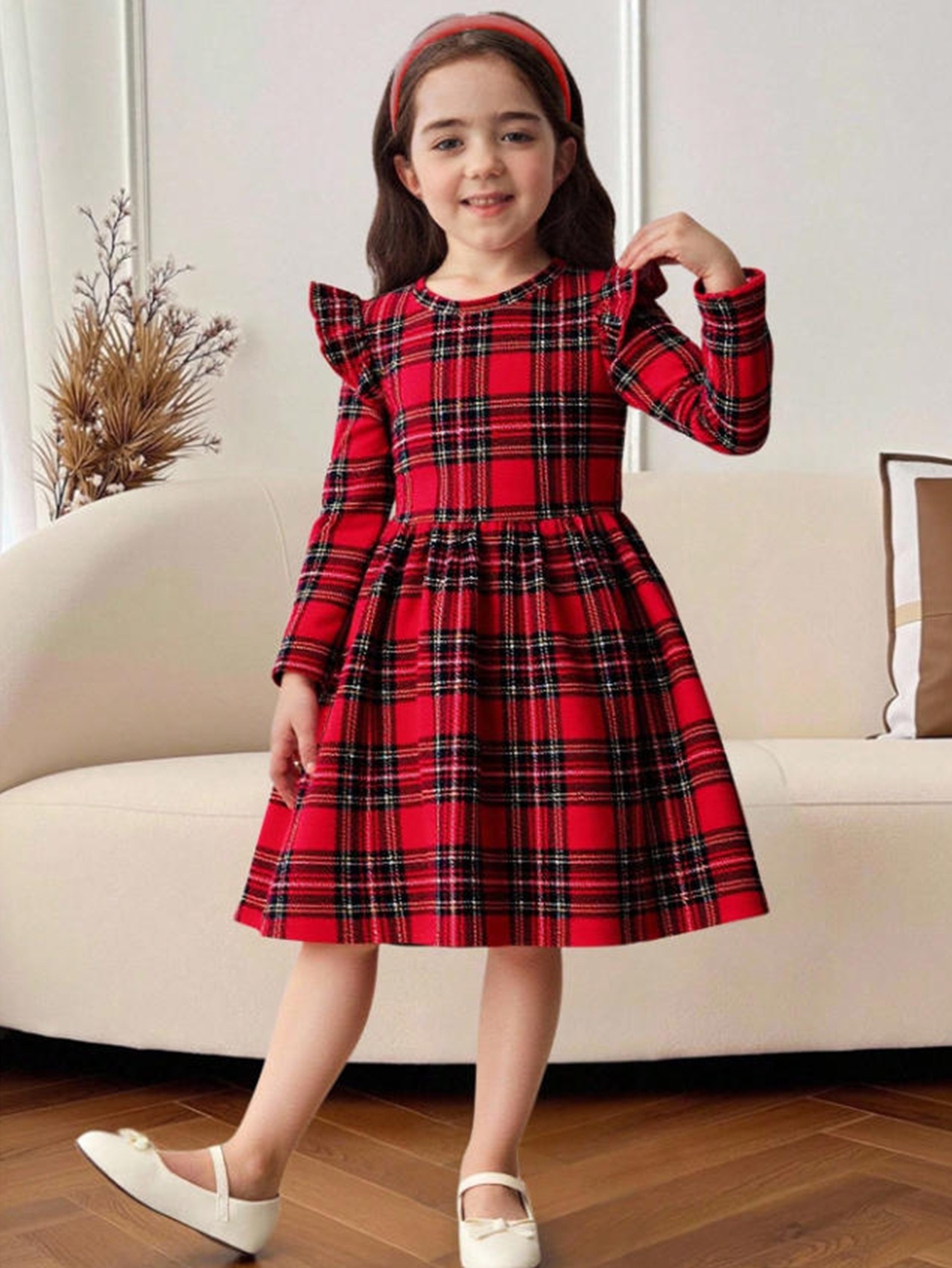 girls dress red elegant dress girls in - Temu Oman