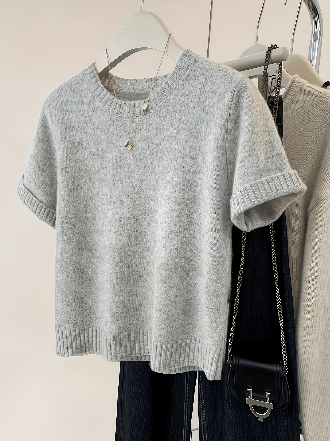 New Popular Elegant Short-Sleeve Women'S T-Shirt, Fashionable Top