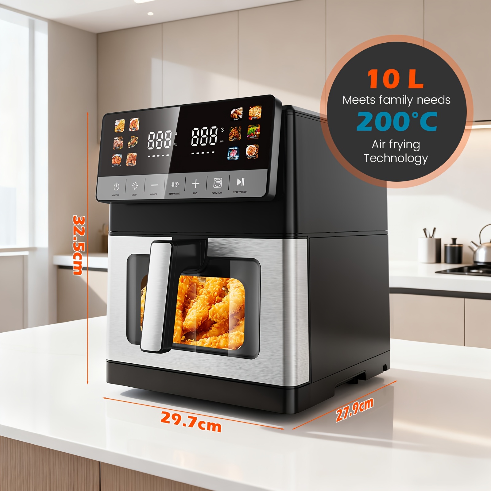 XXL 10 L Airfryer | 12-in-1