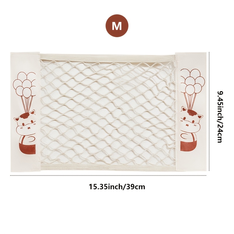 Mesh Cargo Net, Kitchen/bedroom/car Mesh Organizer Net, Stretchable Small Cargo Net Pocket Storage Mesh Net With 2 Adhesive Stickers