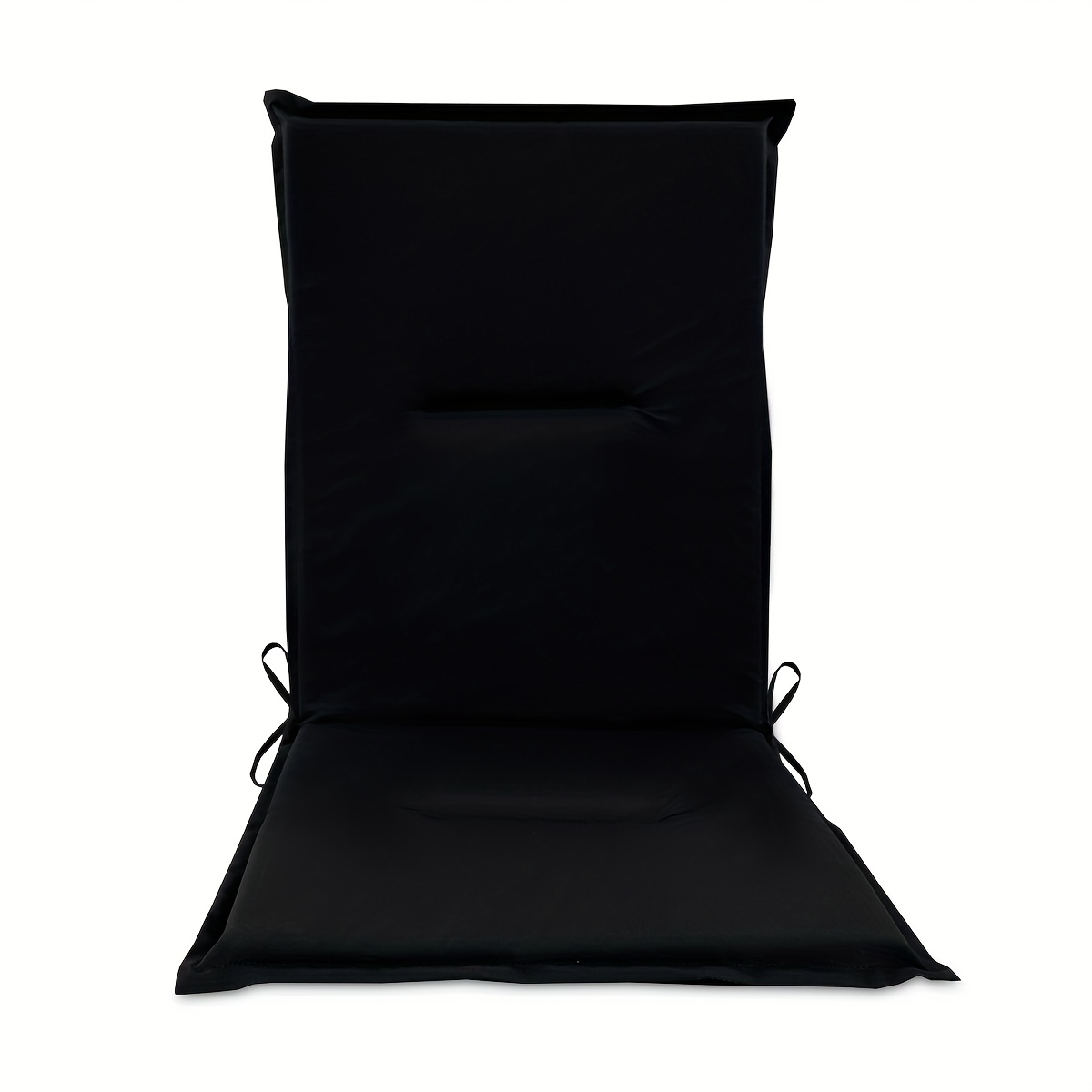 TEMU 1pc Outdoor/indoor High-back Chair Cushion, Foldable Chair Cushion Office Rocking Chair Seat Cushion With Strap Design Uv Protection Cushion For