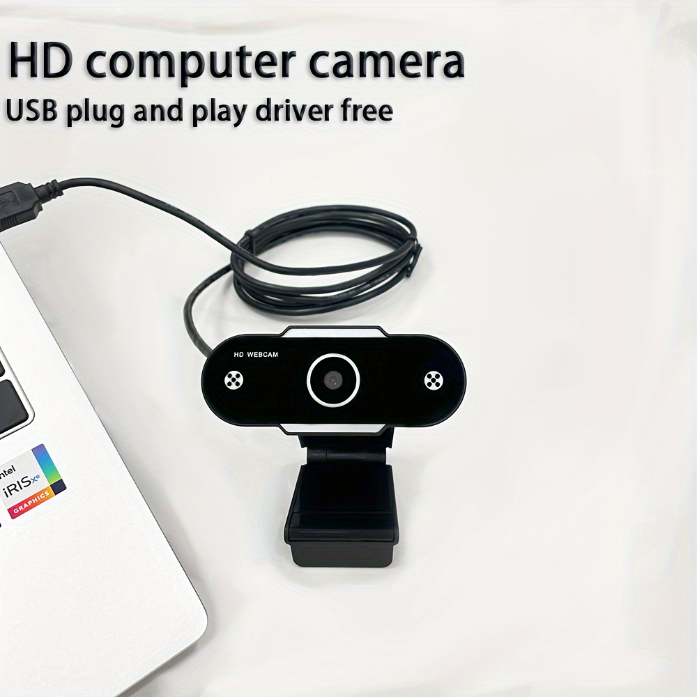  AIRHUG Webcam - Video Conferencing Streaming Recording - Plug &  Play USB Web cam with Privacy Cover (2K Webcam No Mic) : Electronics