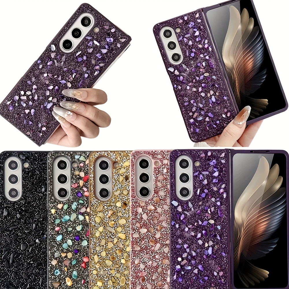 

European And Fashionable And Diyl Three- Small Color Phone Case For Z Fold 6 Creative Folding Screen For Z Fold Phone Protective Case