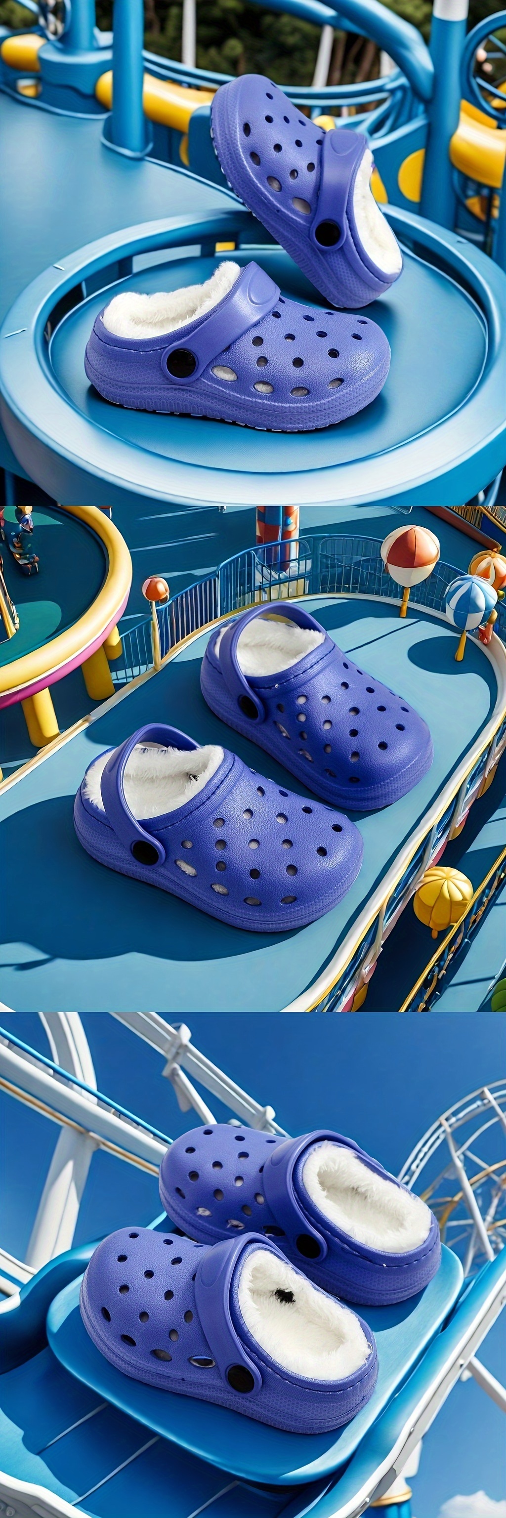 Youngsters's Slippers Unisex 2025 Trendy Fleece-Lined Warm Non-Slip Soft Cartoon Clogs for Home