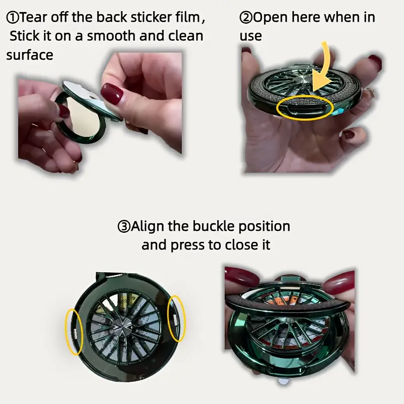 cool rotating hub magnetic phone ring holder abs material mount ideal for holding smartphones and accessories accessory holder decorative phone holder secure phone grip phone ring holder details 4