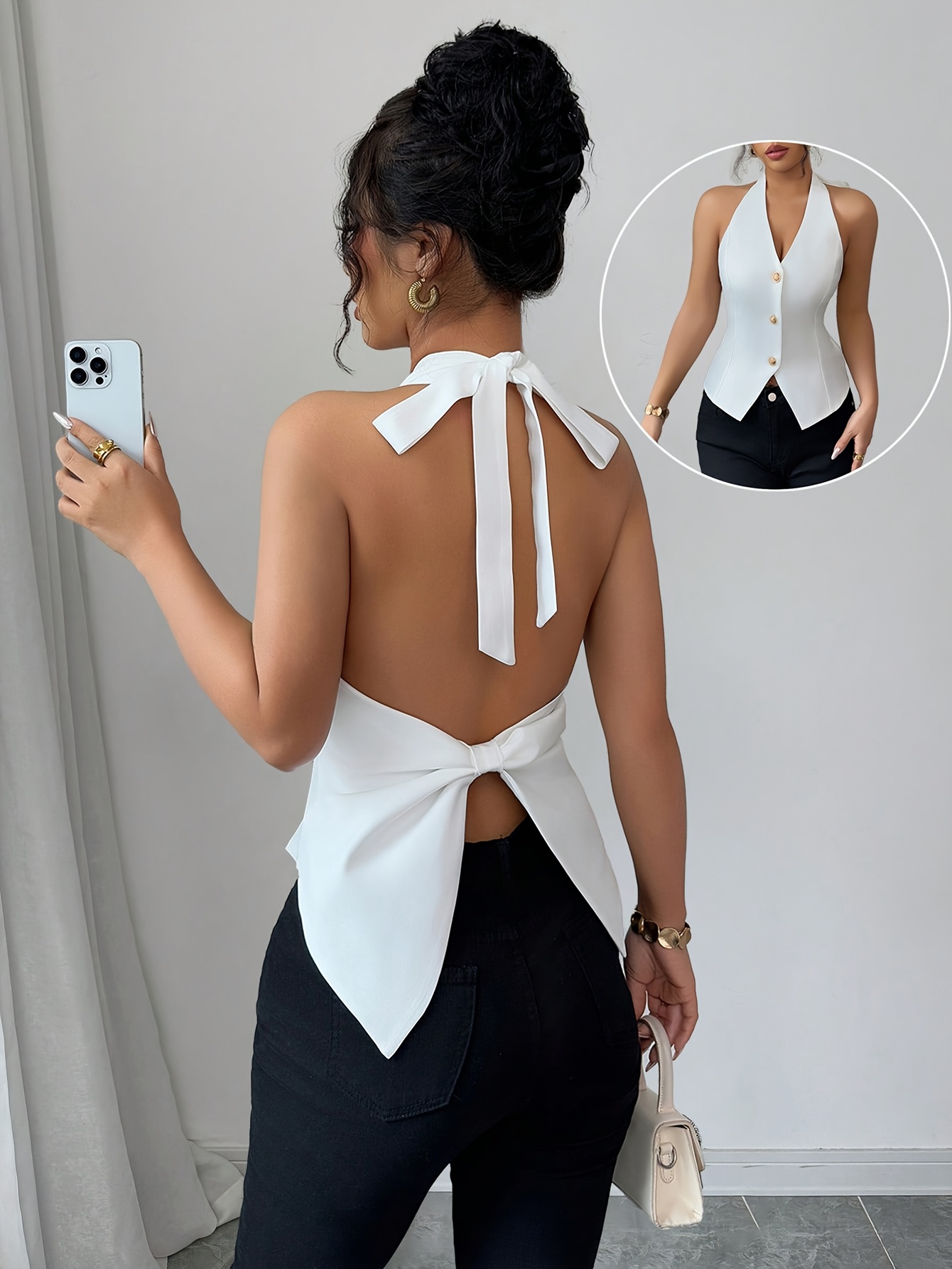 Blusas Elegantes Blusas Sin Espalda De Moda Compre Blusas Sin