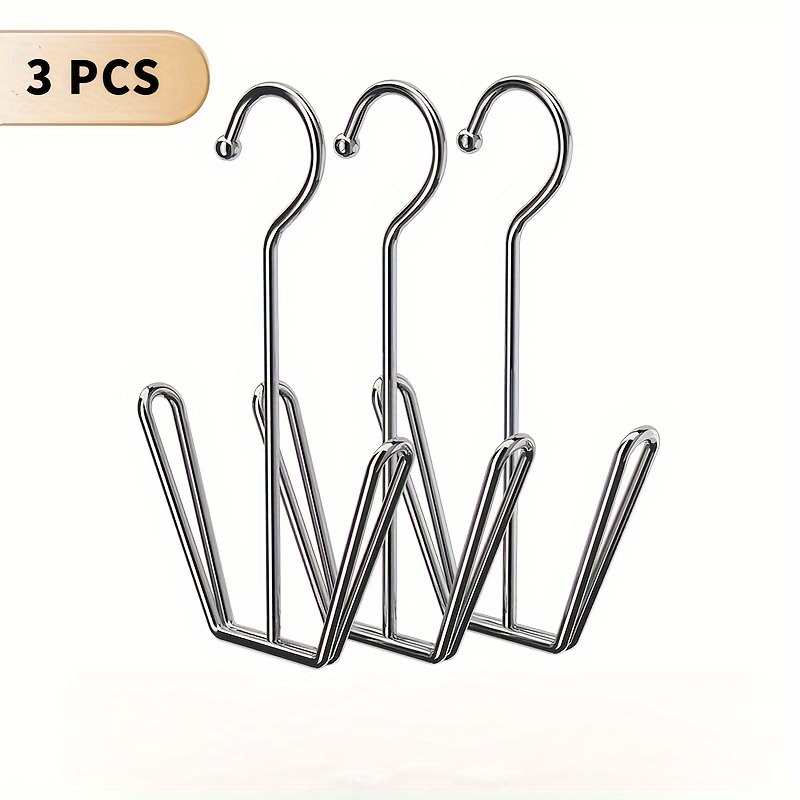 

3pcs Stainless Steel Shoe Rack Hangers - -saving Metal Storage & Drying For Closet Organization, For And Laundry Use