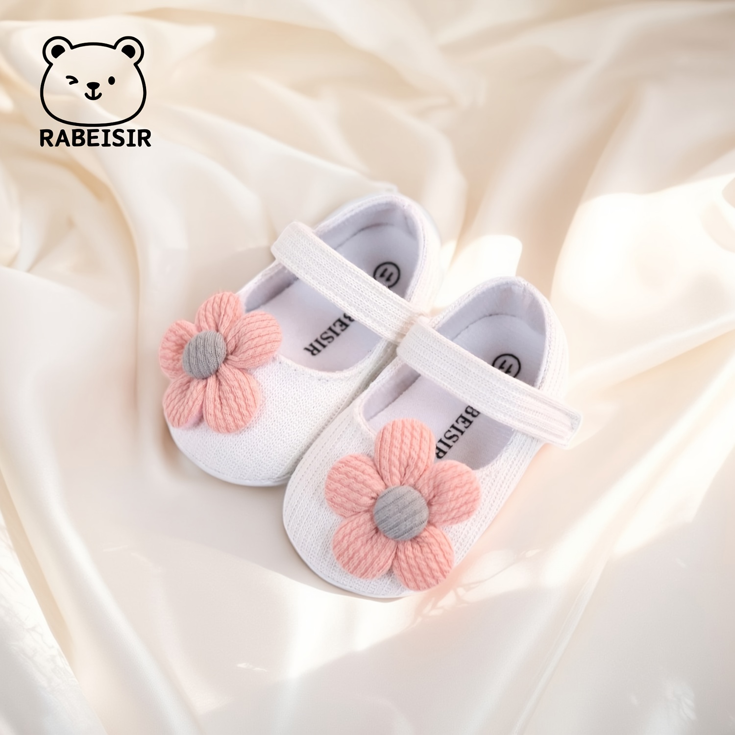 Baby Toddler Shoes, Sun Flower Princess Cloth Step Front Shoes, Lightweight Non-slip, Multicolor Candy Shoes For Daily & Casual Dressing, Spring & Fall