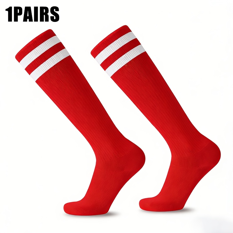 TEMU 1 paire de chaussettes de football, chaussettes de sport, pour , le cyclisme, le cheerleading, accessoires de football