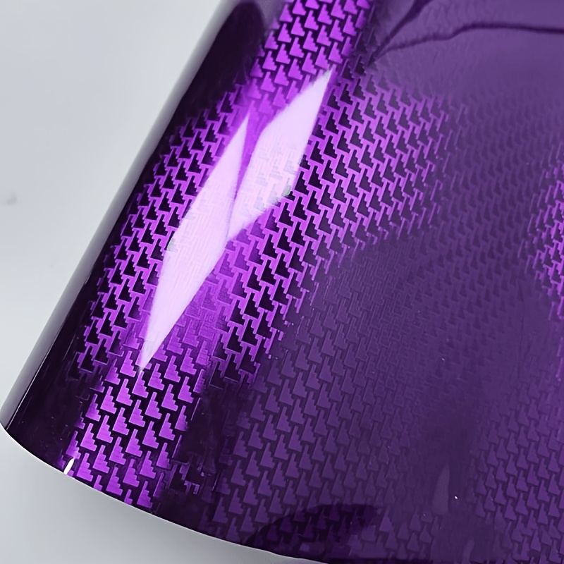 TEMU Aircraft Purple 25cm*30cm Car Tint Film, Highly Stretchable Vehicle Wrap, Orange Peel-free Application, Suitable For Sedans, Suvs, Motorcycle