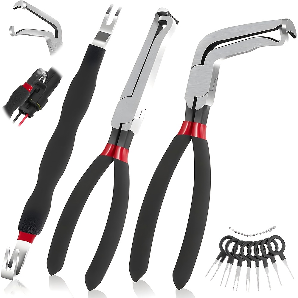 TEMU Electrical Disconnect Clamp Set, Fuel Line Disconnect Tool And Terminal Removal Tool - Automotive Electrical Tool Kit