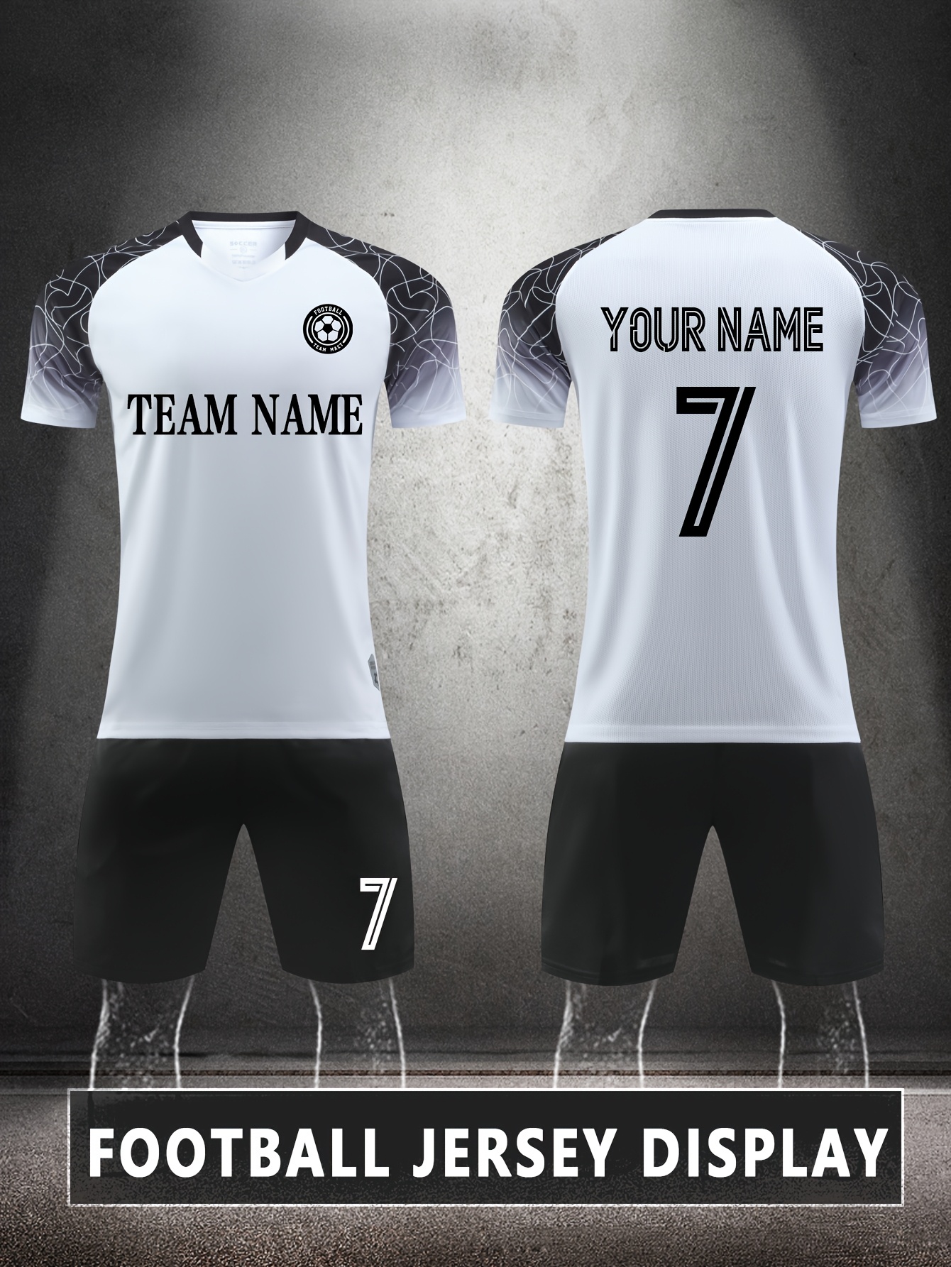 football soccer jerseys sold on Temu Canada