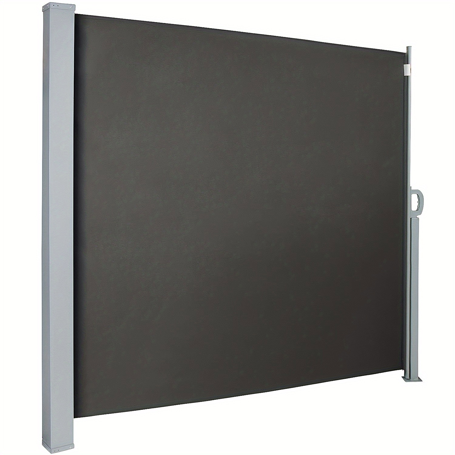 TEMU Side Awning Side Blind, 160x300cm/180x300cm/200x300cm Sun Protection, Privacy Screen, Wind Protection, For Balcony, Terrace, Garden, Grey/dark