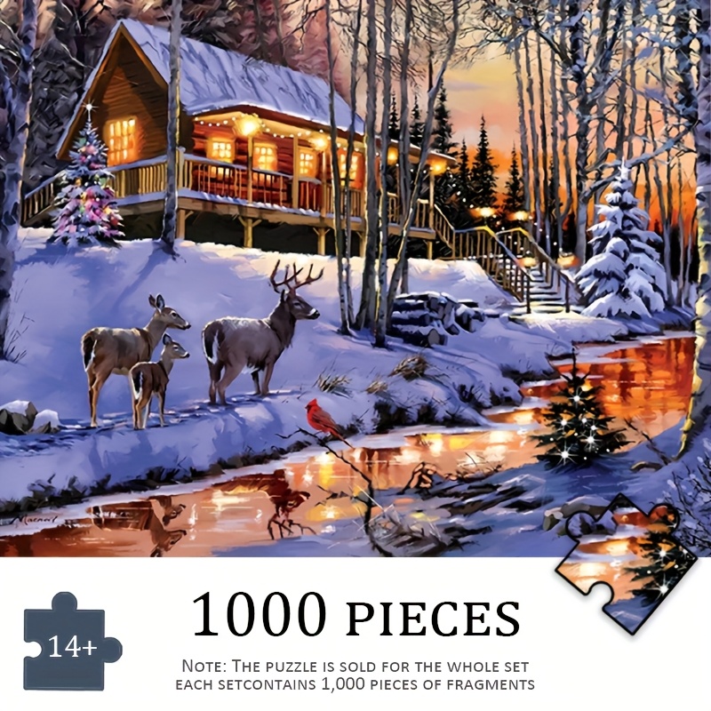 

Winter . Adult 1000pcs Puzzle - Puzzle Measuring 50*70cm/19.7*27.6in, High Quality, , And - Diy Enthusiasts As A Decorative Art Piece And An Ideal Birthday Gift.