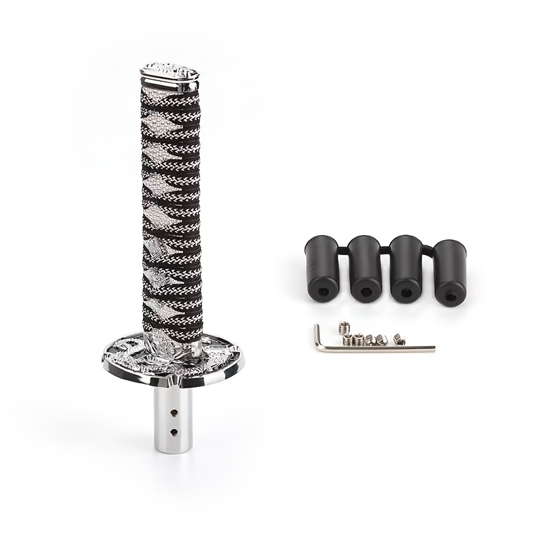 Shift Knob Universal Fit, Stainless /golden Tassel, Unique Manual Gear Shifter Handle For Car Interior Tuning, Jdm Auto Additions