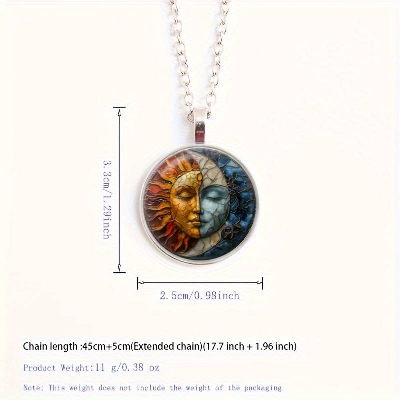 Porte-clés Pendentif Lune Et Soleil - Perles Colorées, Alliage, Design Géométrique Bohème