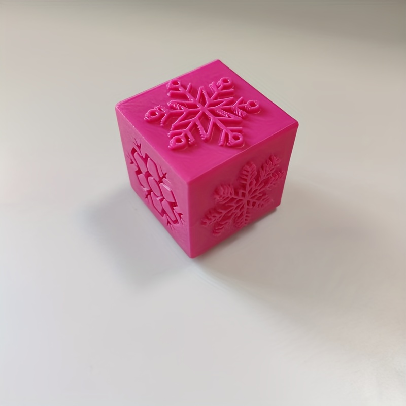 TEMU Timbro a 6 Lati a di - Stampo Multiuso per Argilla, Slime e Ceramica con Motivi a di , Fai da Te, Regalo di Natale o Compleanno, Stampo per