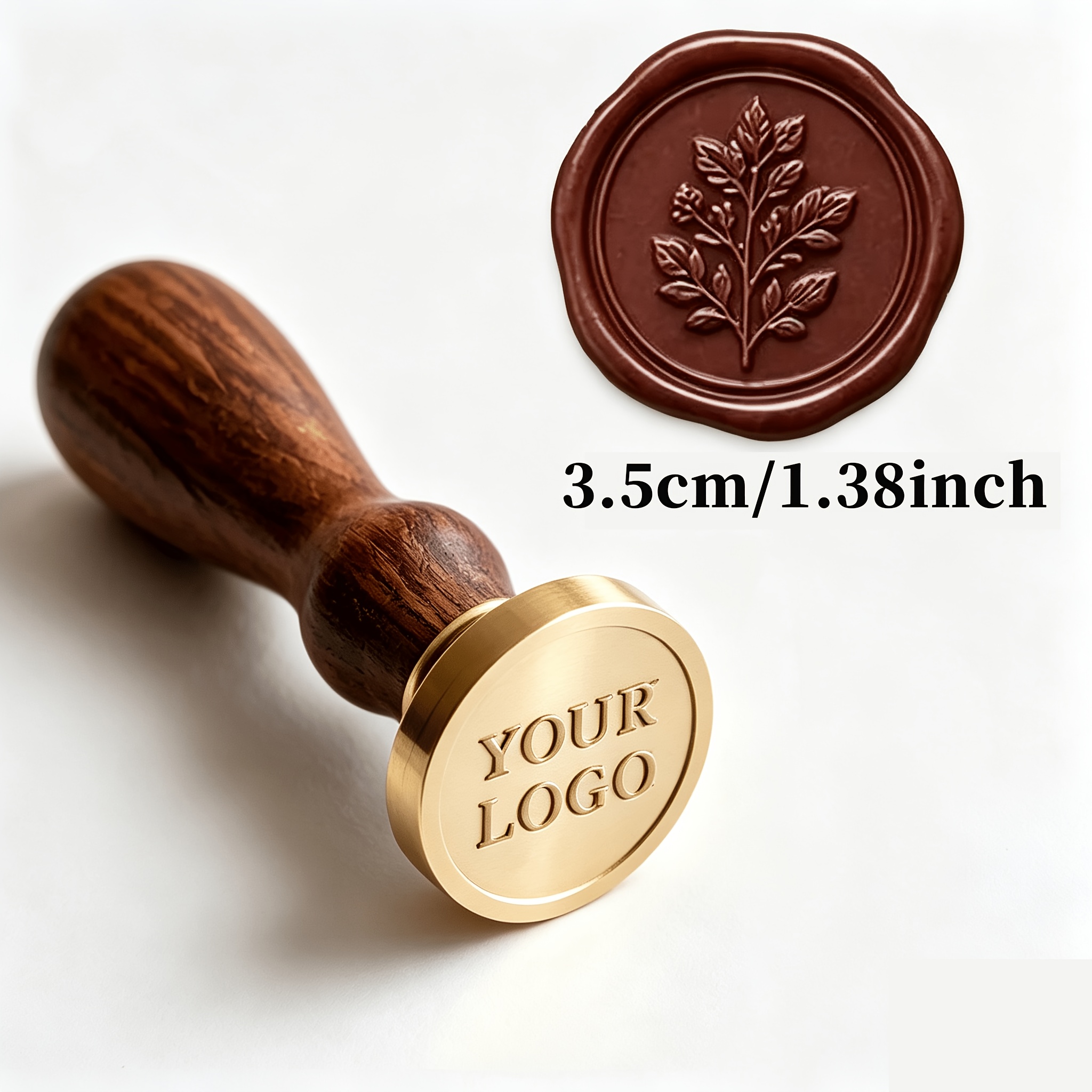 TEMU Personalized Wax Seal Stamp With /logo/text - 22/25/30/ Suitable For Wedding Invitations, Parties, School, Business - Compatible For Wax Sheets,