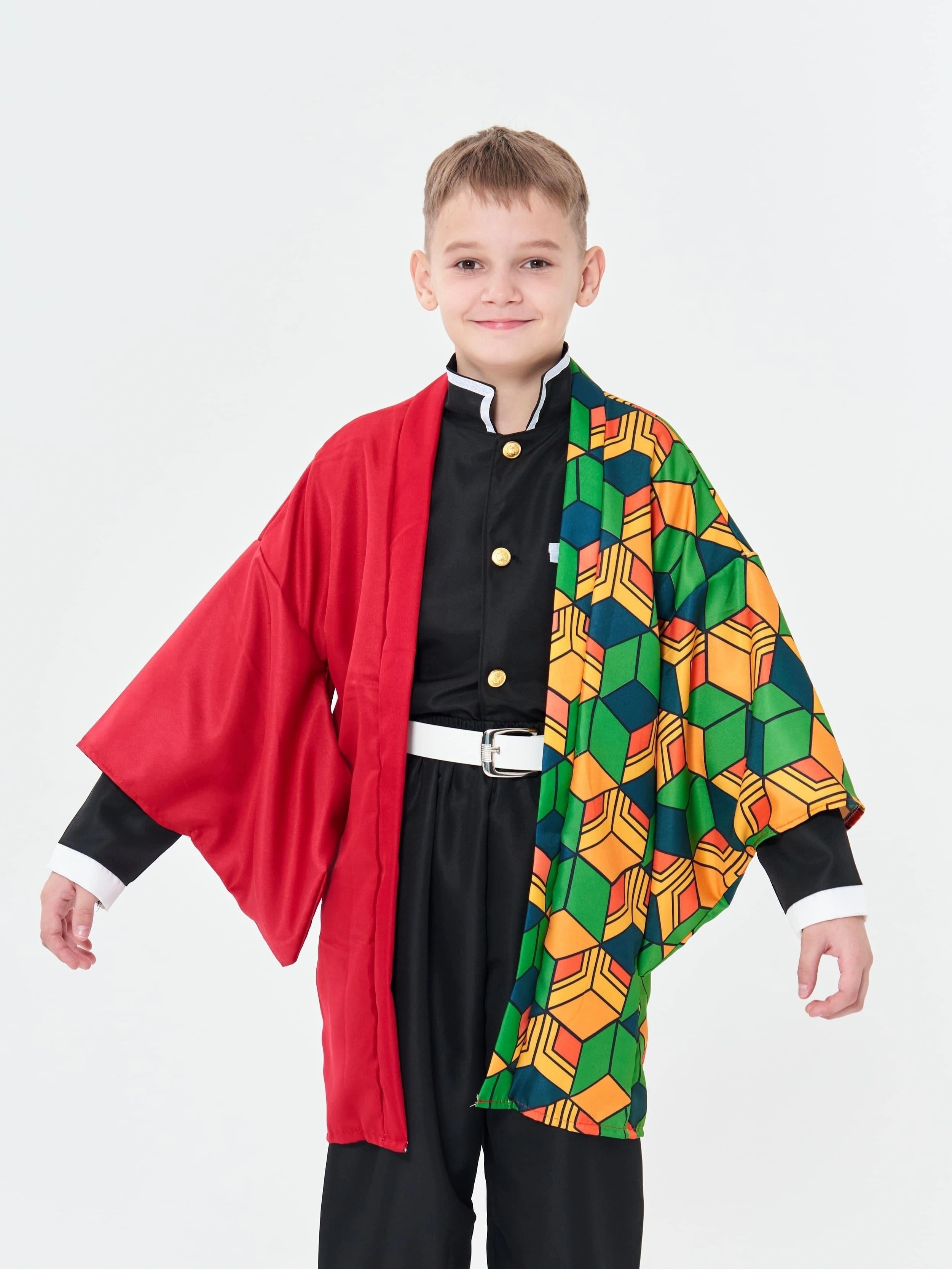 Boys Halloween Anime Themed Fancy Dress, Japanese Anime Character Cardigan  Cloak