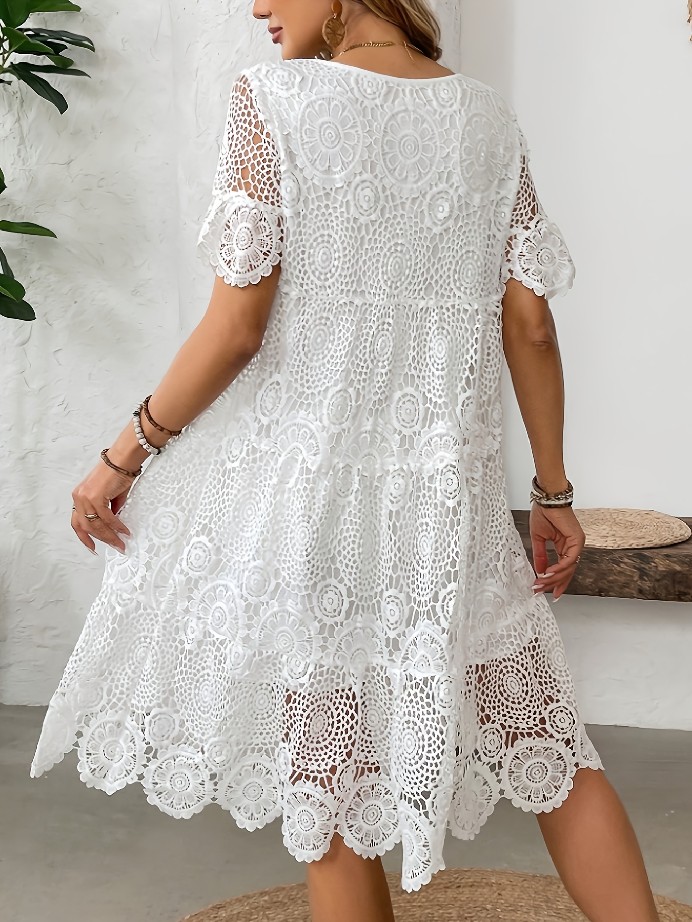 chinese dress ladies Barely There Lace Dress Blue
