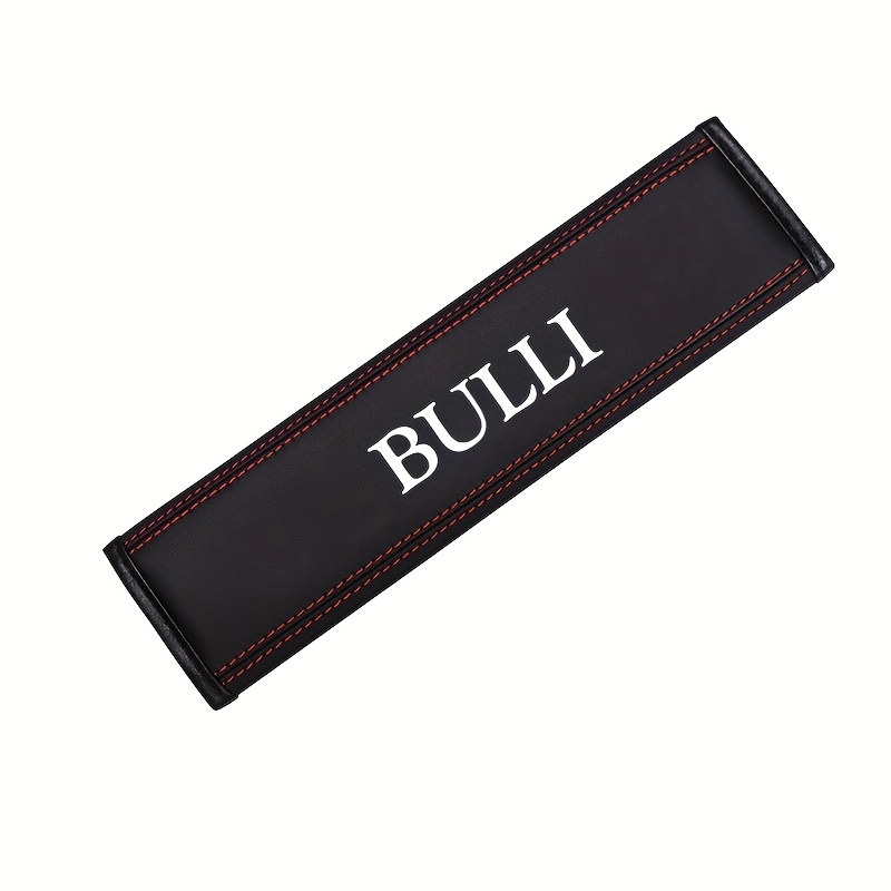 1pc For Bulli Car Seat Belt Protector - Heavy-duty Leather Anti-pinch Shoulder Strap Cover With , Scratch-resistant & Easy-clean, Vehicle Interior Protection, Sleek Accessory, Durable Material