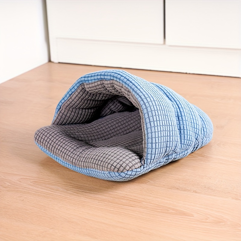 E-shop Warmes Versteck für Kleintiere, Meerschweinchen, weicher halbgeschlossener Schlafsack, maschinenwaschbar, geeignet für Kaninchen, Eichhörnchen,
