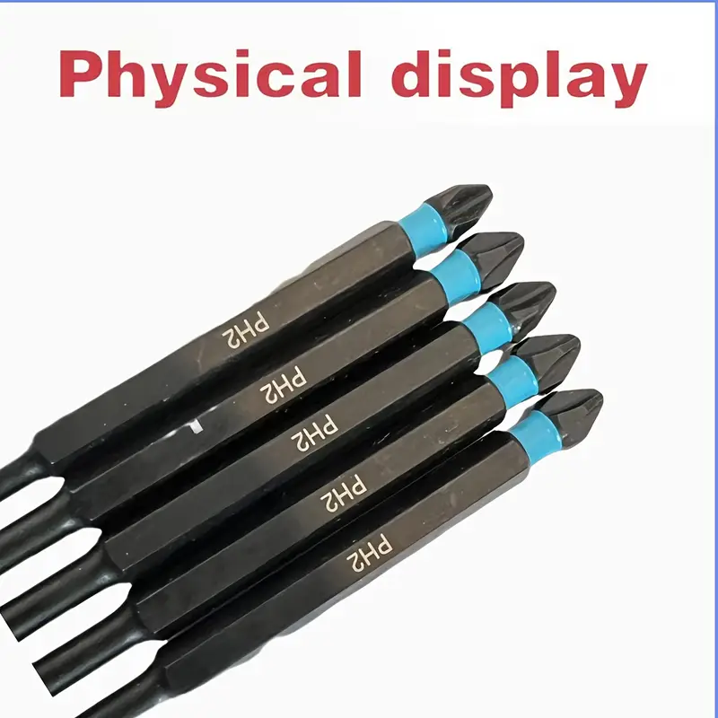 5pcs 6 inch magnetic screwdriver set s2 alloy steel double ph2 and sq2 high torque no battery required Product details 3