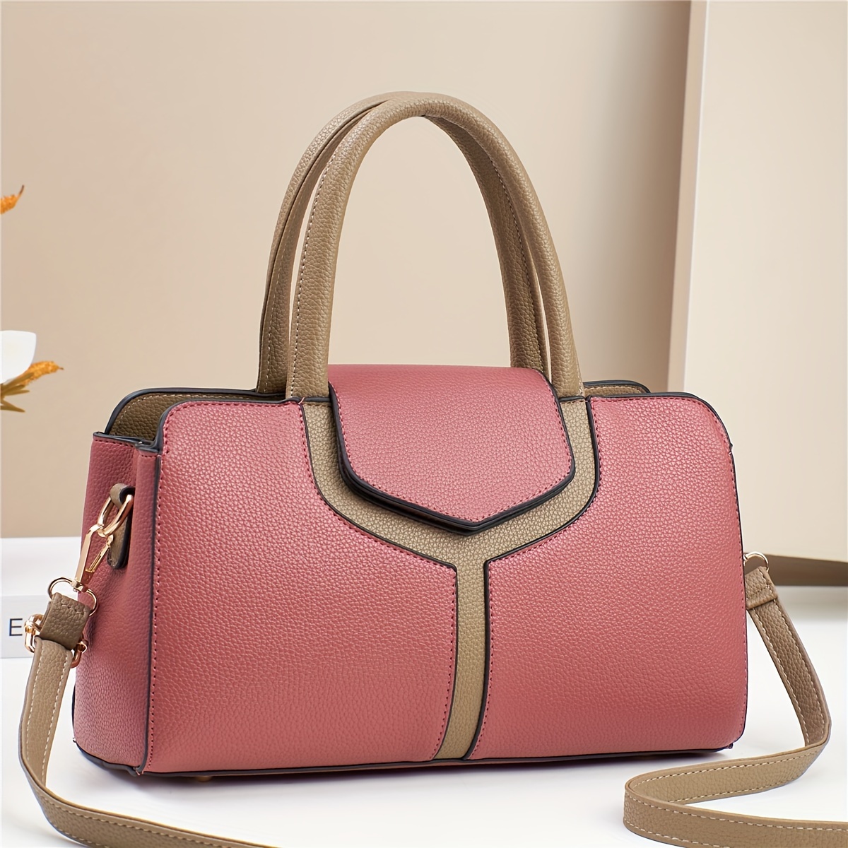 On Mother'S Day, Give Mom a Large Capacity Bag, a High-Quality Shoulder Bag That Can Be Carried Or Slung, Perfect for Commuting And Also Suitable for Easter.