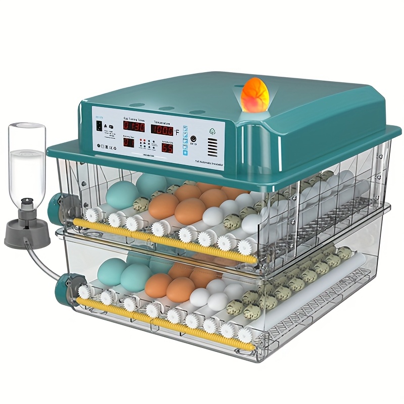 

Egg Incubator, Fully Automatic Incubator For 120 Eggs, With Temperature Control And Humidity Display, Suitable For Eggs, Duck Eggs, , Quail Eggs, Eggs, Automatic Egg Turning, With An Egg Light