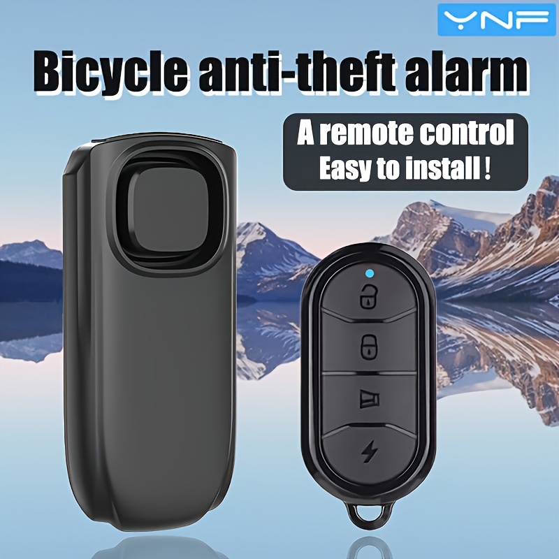 Image of Ynf Bicycle Anti-theft, 113db Bicycle Anti-theft Alarm With Remote Control | Loud Safety Alarm - Bicycle Protection Device Powersports Alarms &anti-theft