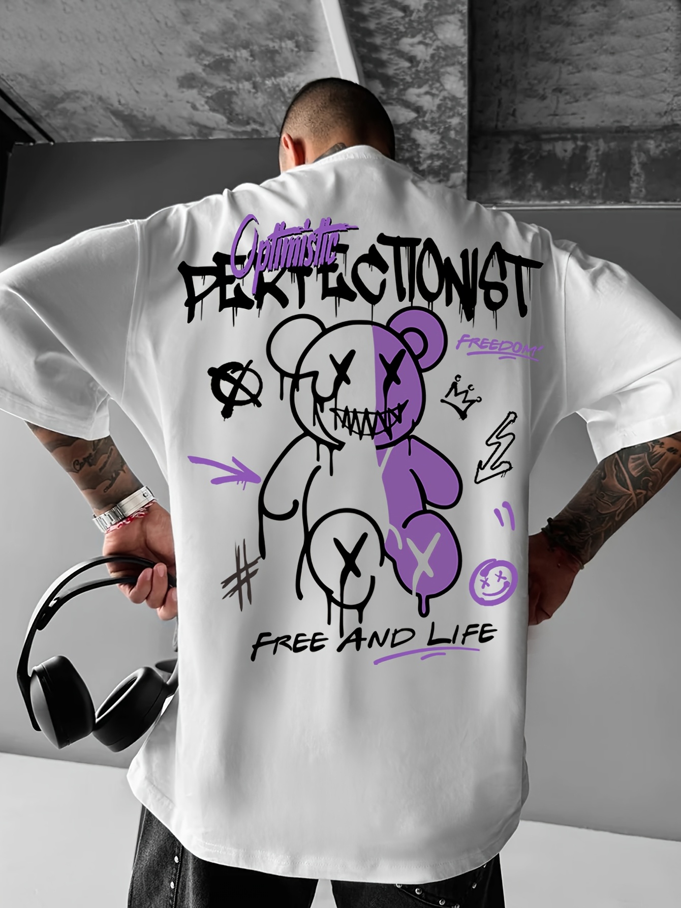 [WOOALONG]★24SS ★Pigment lettering graphic T-Shirts Designer fashion, Seoul-fully created | W Concept